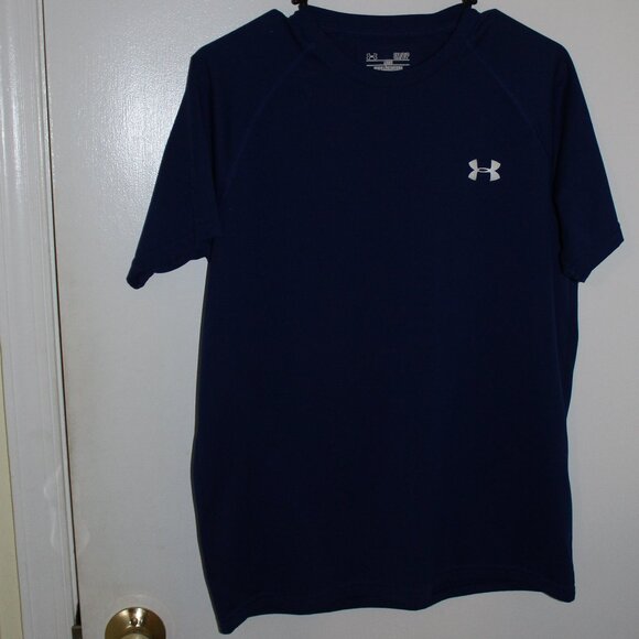 Under Armour Navy T-Shirt - Heatgear - Picture 1 of 2
